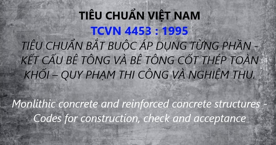 Tiêu chuẩn bê tông cốt thép – TCVN 4453:1995 – 5574:2018